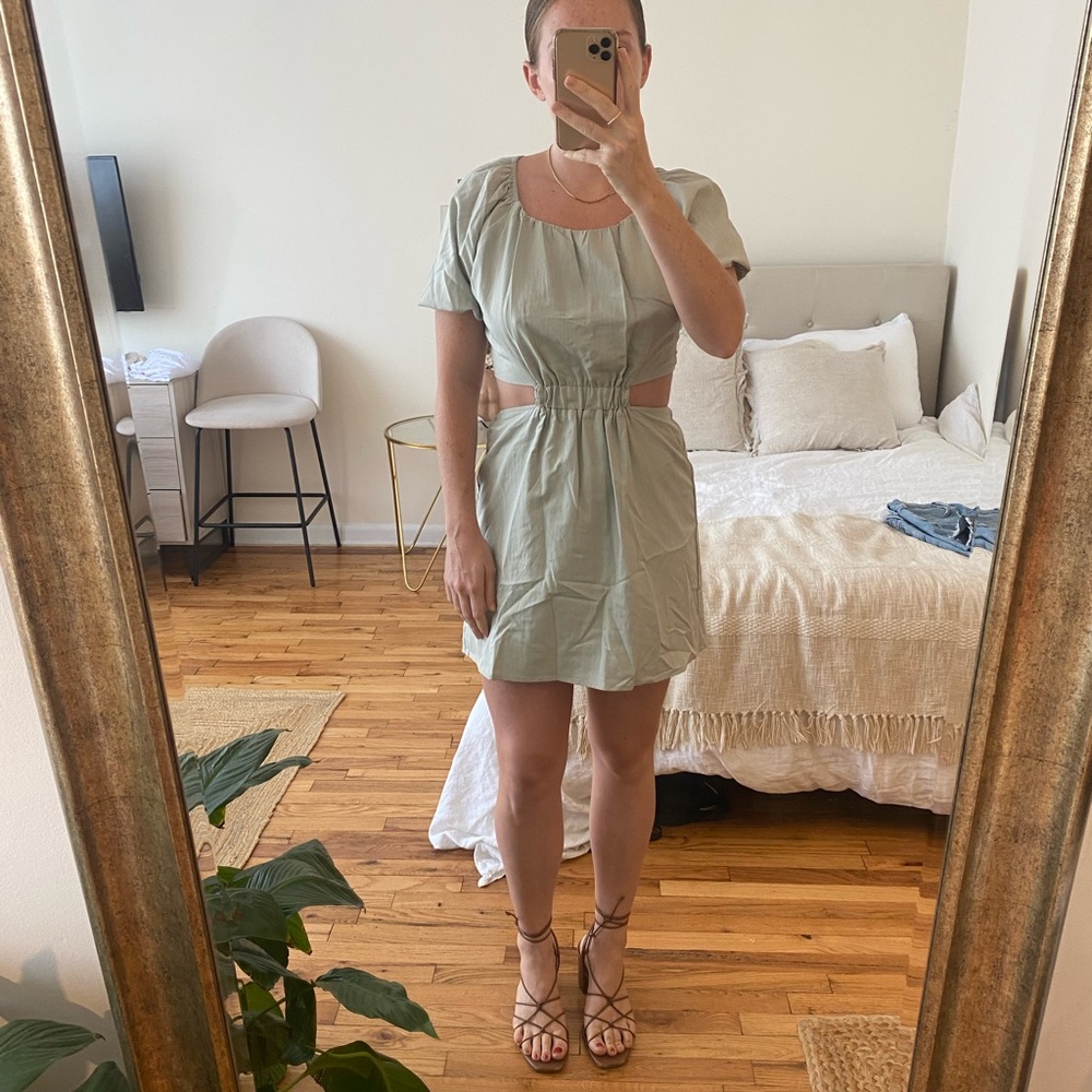 NWT Mint cutout mini dress